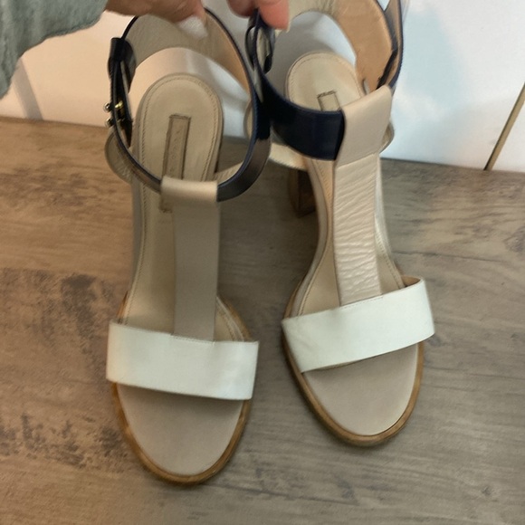 Hugo Boss | Women's Three-Tone Heeled Sandals - Made in Italy - 38/7.5 - Picture 3 of 7